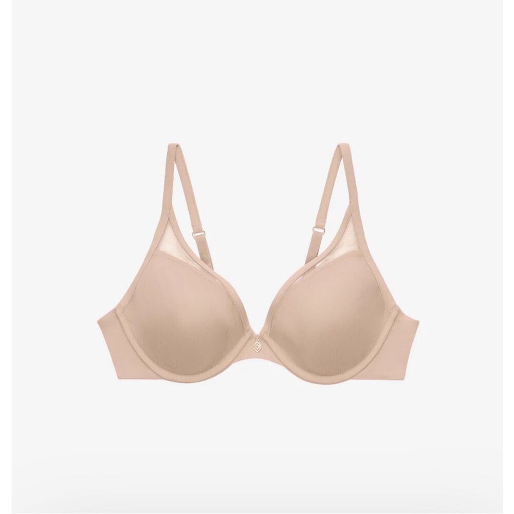 Thirdlove 24/7 classic contour plunge nude 42B lingerie bra